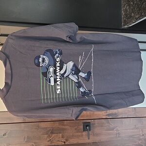 Tommy Bahama Dark Gray Casual Button-Down Shirt SEATTLE SEAHAWKS